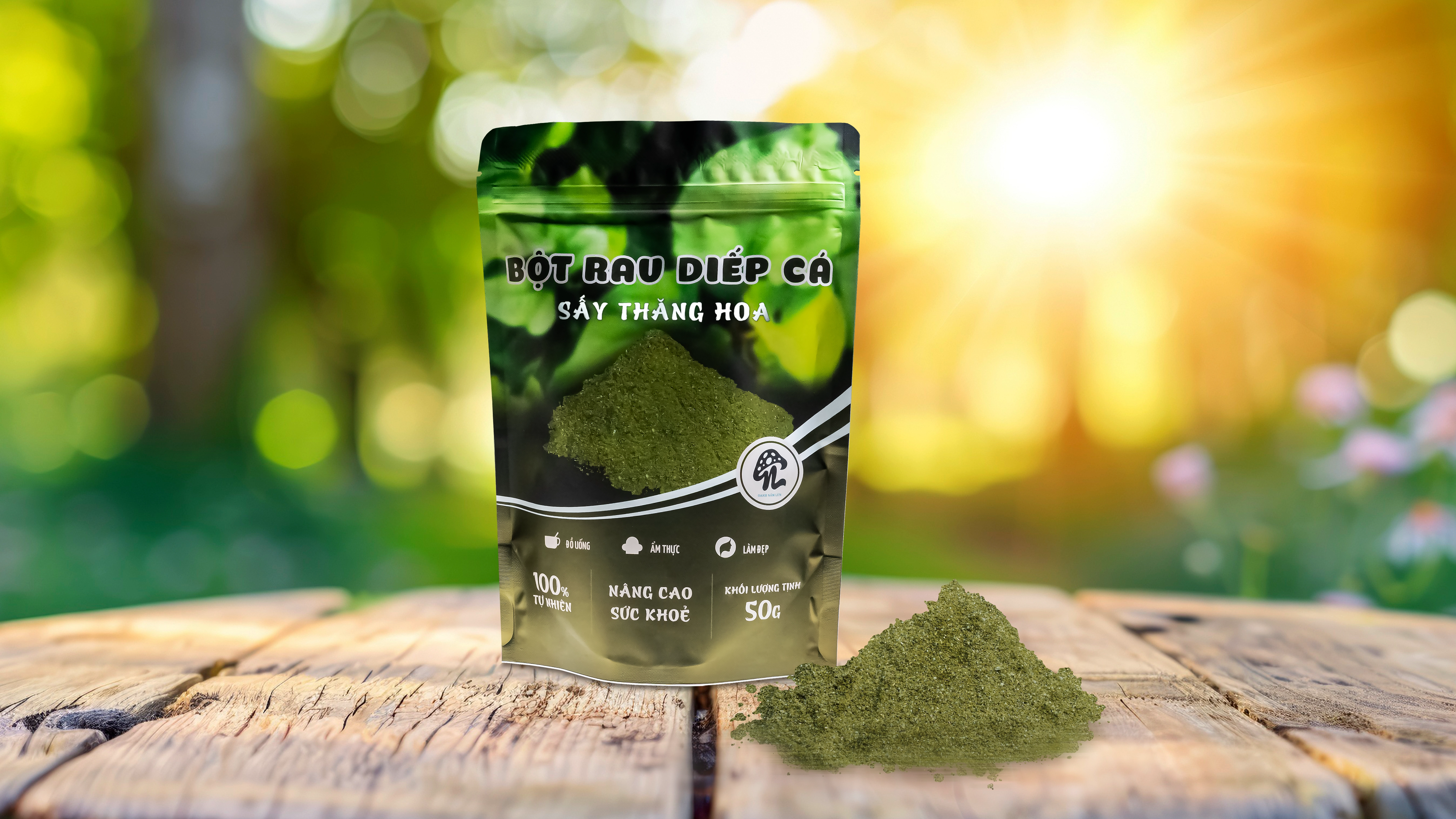 Bột rau diếp cá sấy thăng hoa (50g)